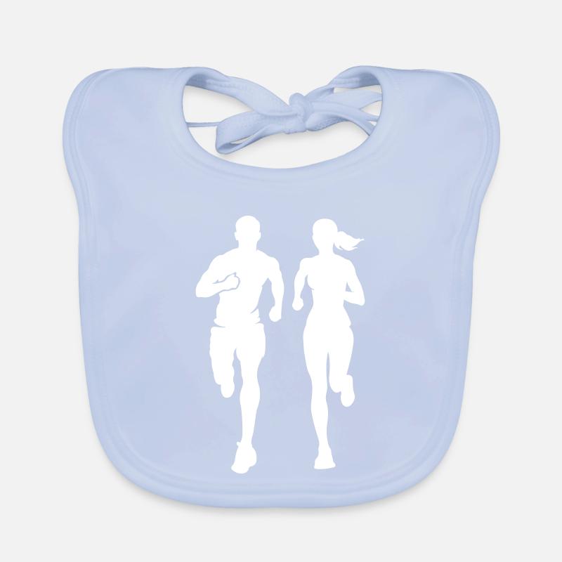 Marathon par équipe Marathon Silhouette Bavoir bio Bébé