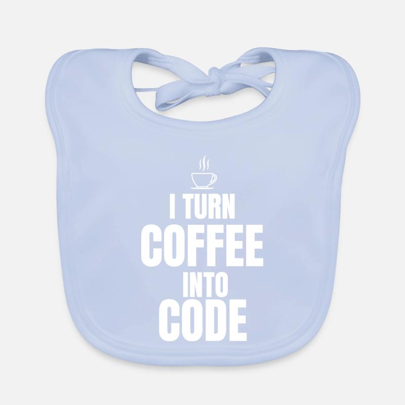 Je transforme le café en code Bavoir bio Bébé