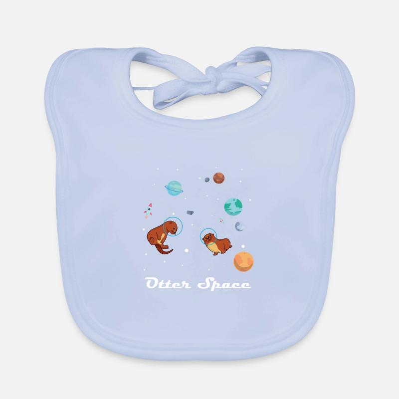 Chemise Otter Space pour les explorateurs de l’espace Bavoir bio Bébé