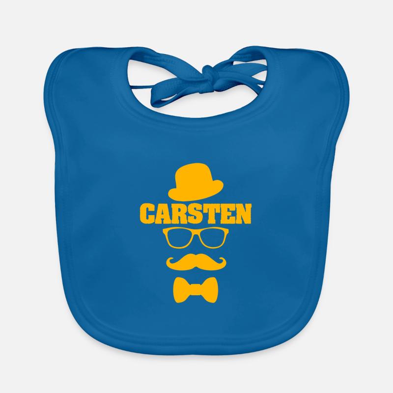 Schnurrbart Carsten Baby Bio-Lätzchen