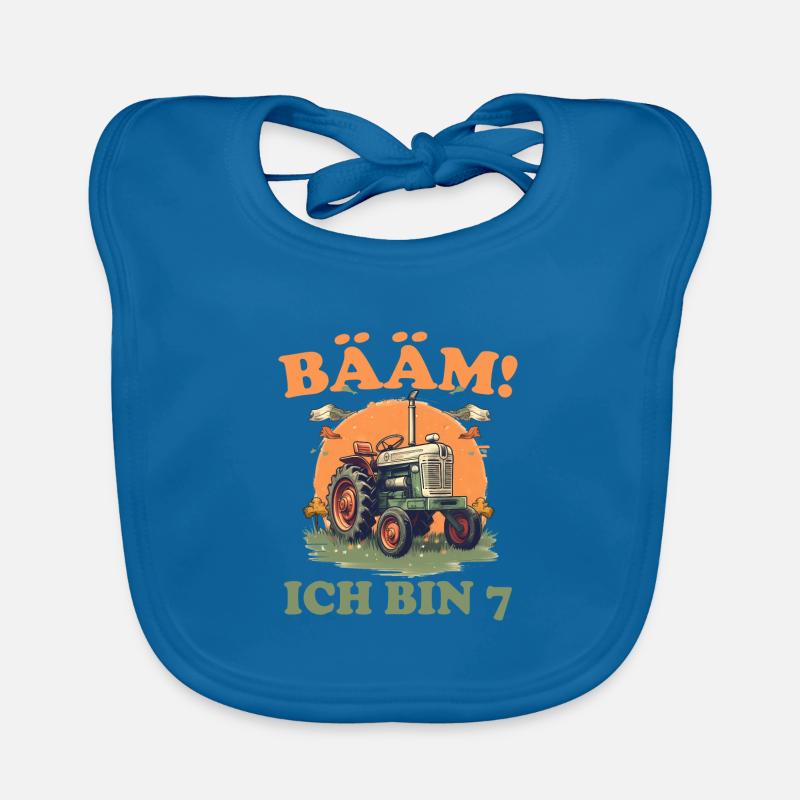 Kinder Bääm! Ich bin 7 Baby Bio-Lätzchen