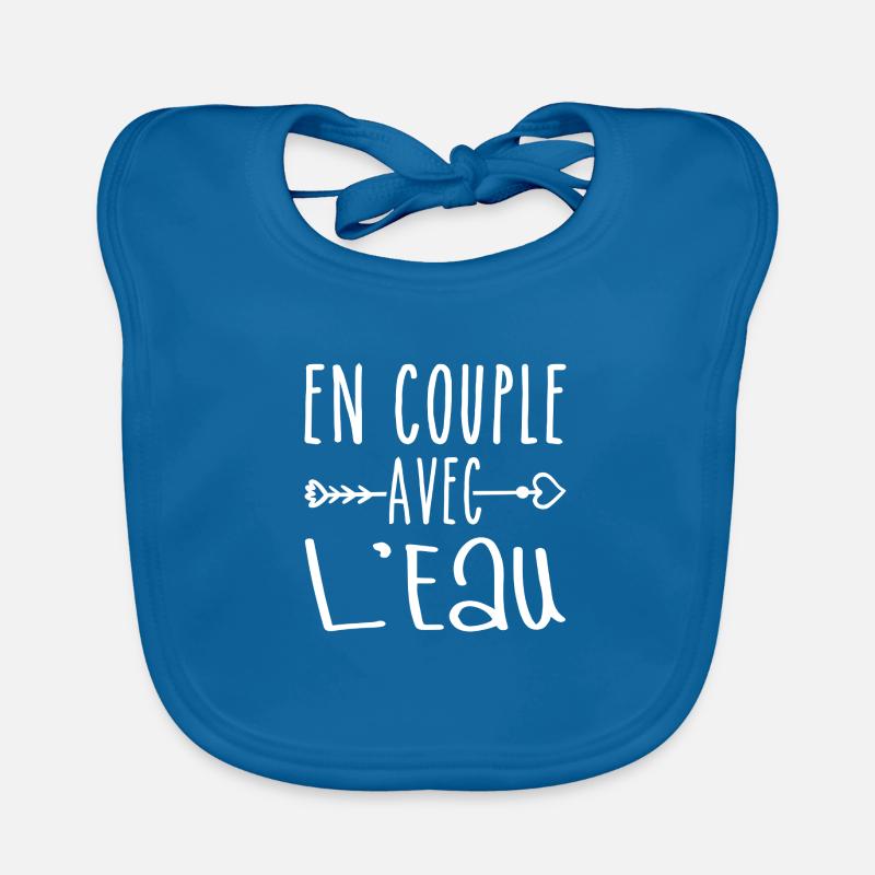 En Couple avec Eau, cadeau Fans de Eau Bavoir bio Bébé