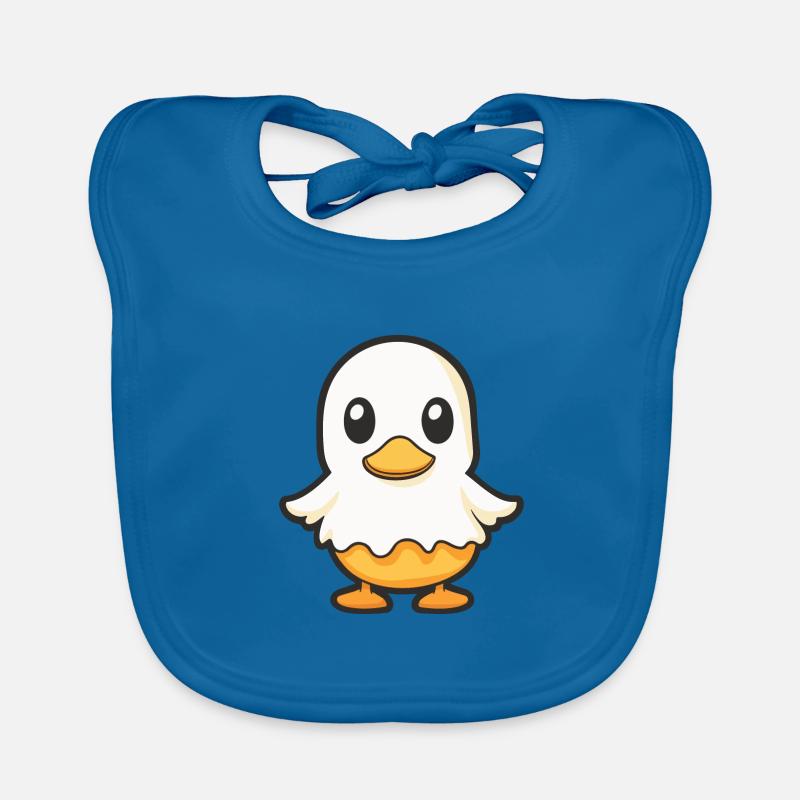 Duck Halloween Funny Ghost Organic Baby Bibs