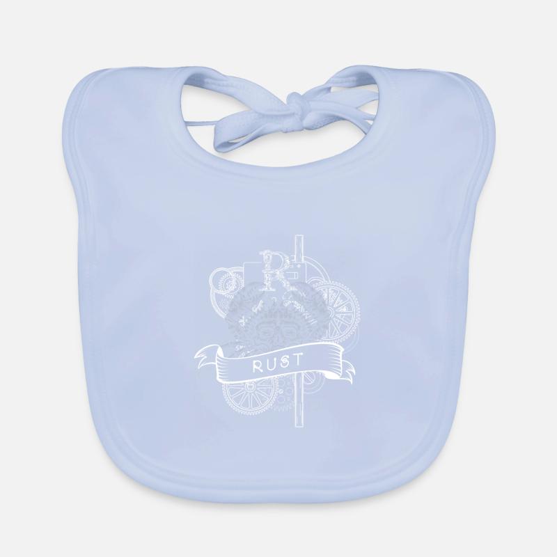 rust programming language Organic Baby Bibs