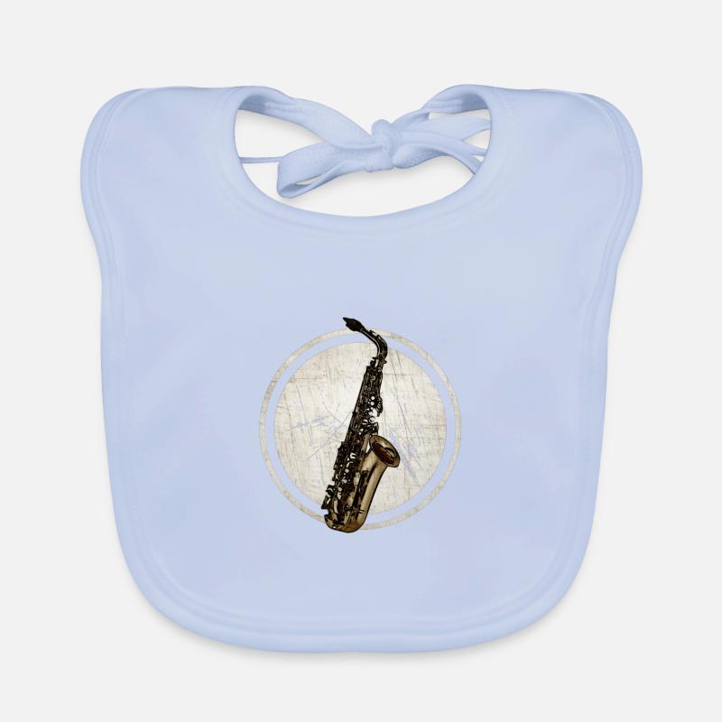 Saxophon Baby Bio-Lätzchen