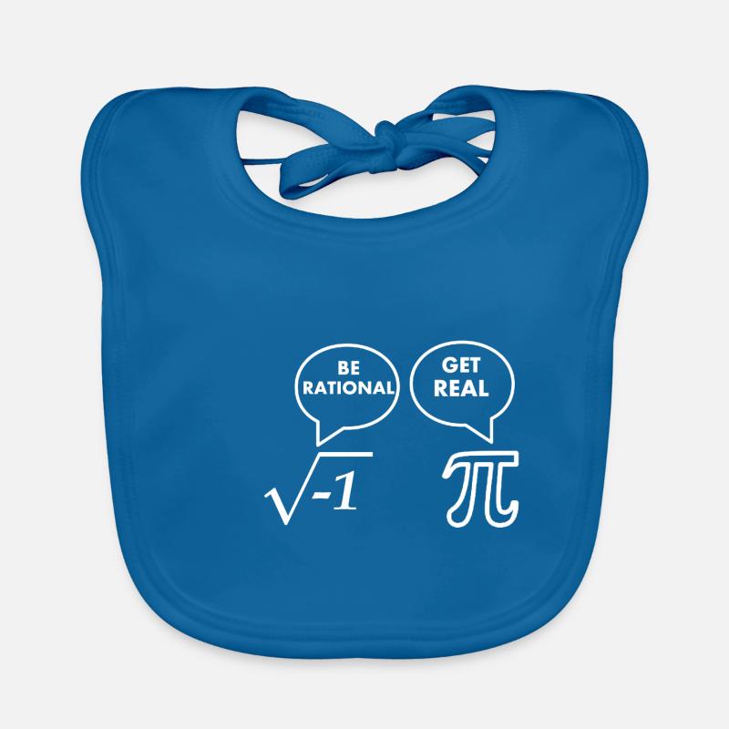 Soyez rationnel - Get Real - Bavoir bio Bébé - bleu paon