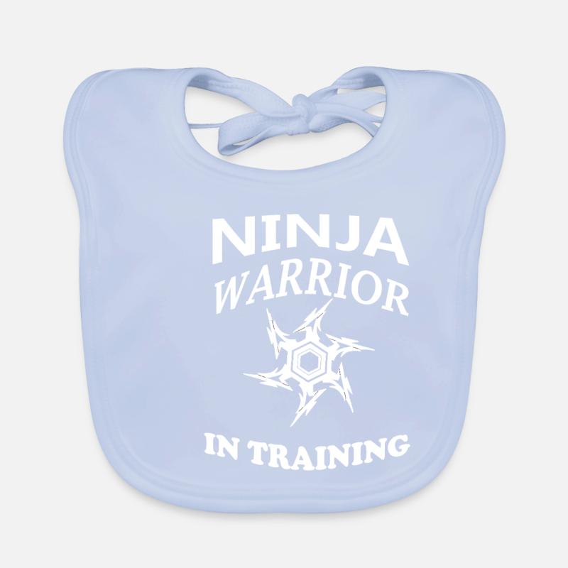 Ninja Warrior in training Organic Baby Bibs