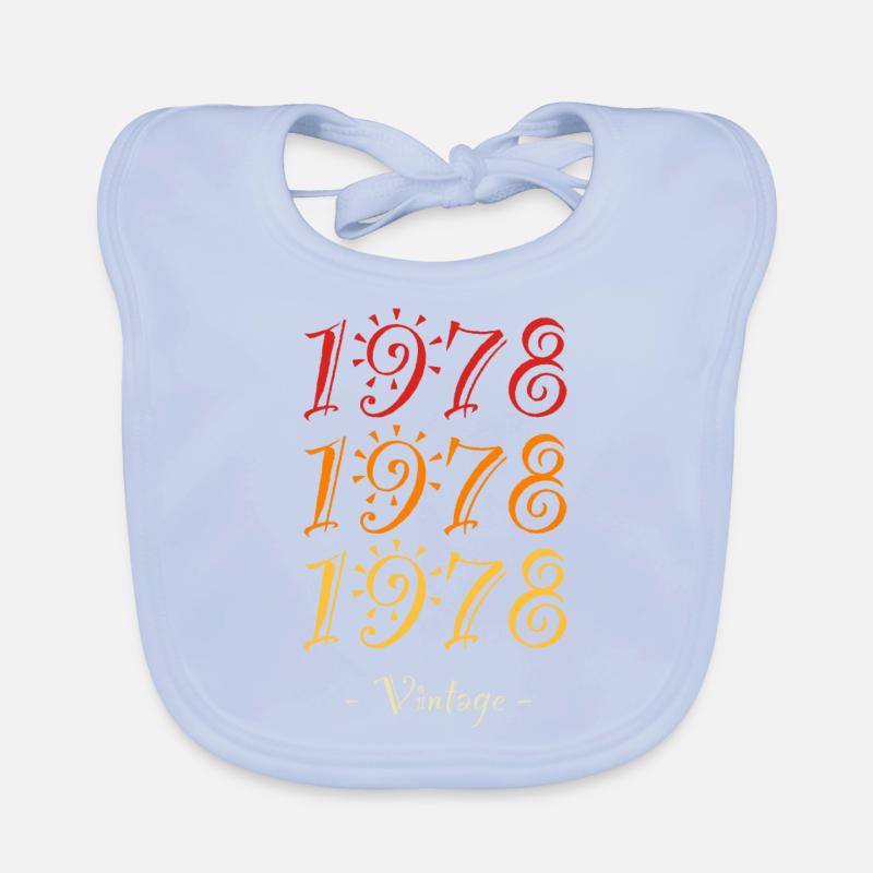 1978 vintage Bavoir bio Bébé