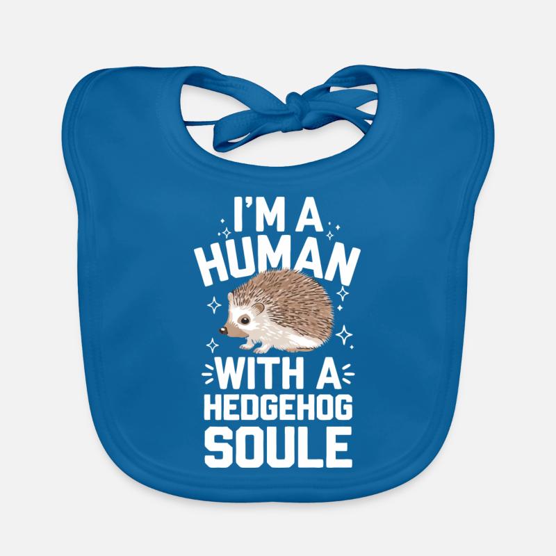 Hedgehog Spiny Animal Hedgehog Organic Baby Bibs