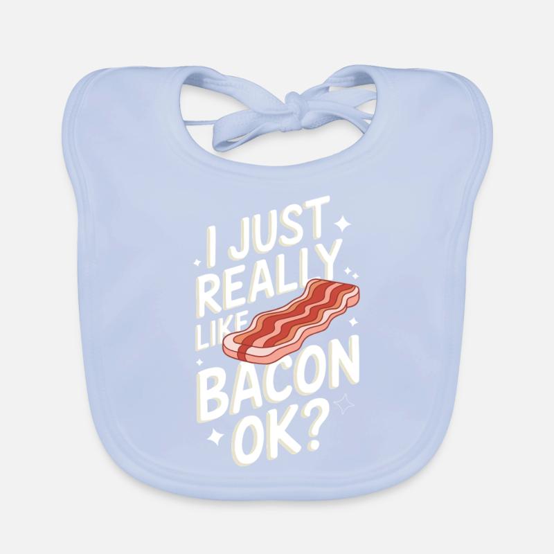 Bacon Frühstück Speck Baby Bio-Lätzchen