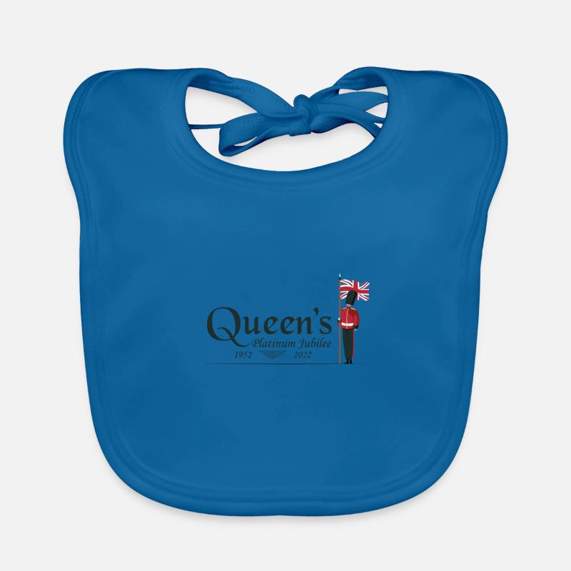 Platinum Jubilee - British Queen Monarchy Organic Baby Bibs