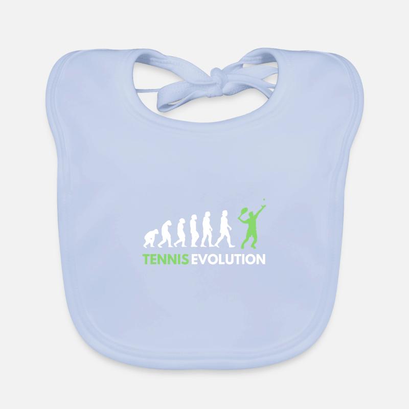 Tennis EvolutionTennis Player Lustig Organic Baby Bibs