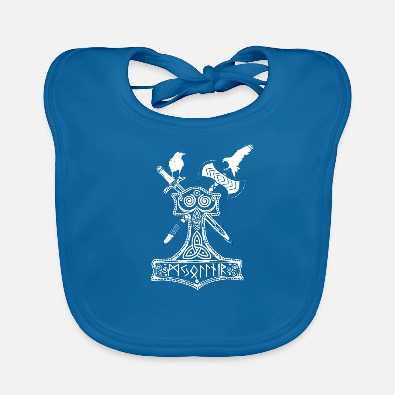 Thor Hammer Organic Baby Bibs