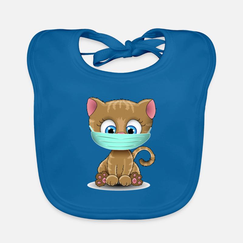 Chat garde-bouche Bavoir bio Bébé