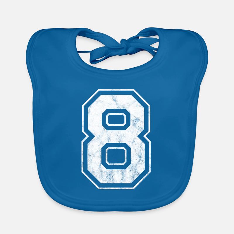 Number 8 Organic Baby Bibs