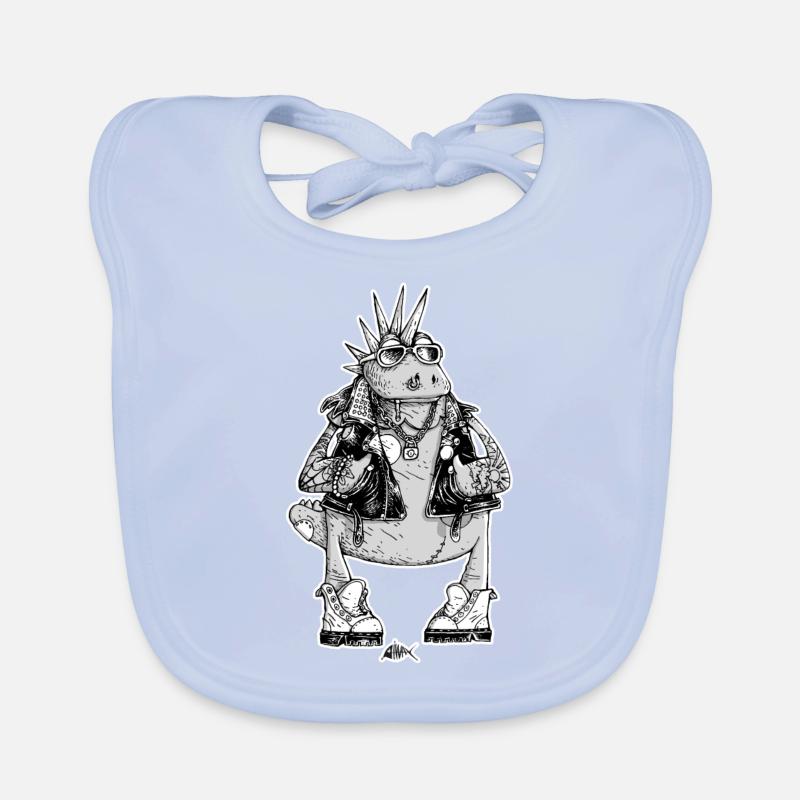 Casimir war ein Punk Baby Bio-Lätzchen