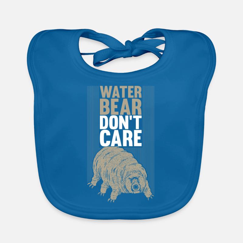 Wasserbär don't Care Geschenk Baby Bio-Lätzchen