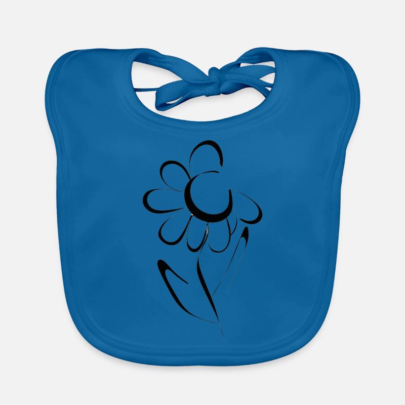 Conception de fleurs Bavoir bio Bébé