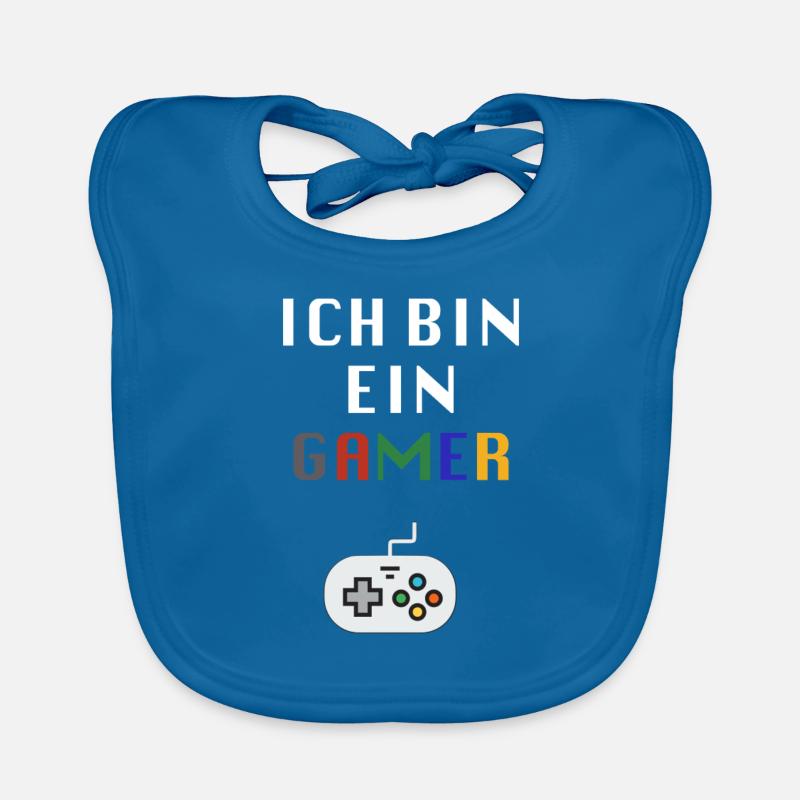 Ich bin ein Gamer Baby Bio-Lätzchen
