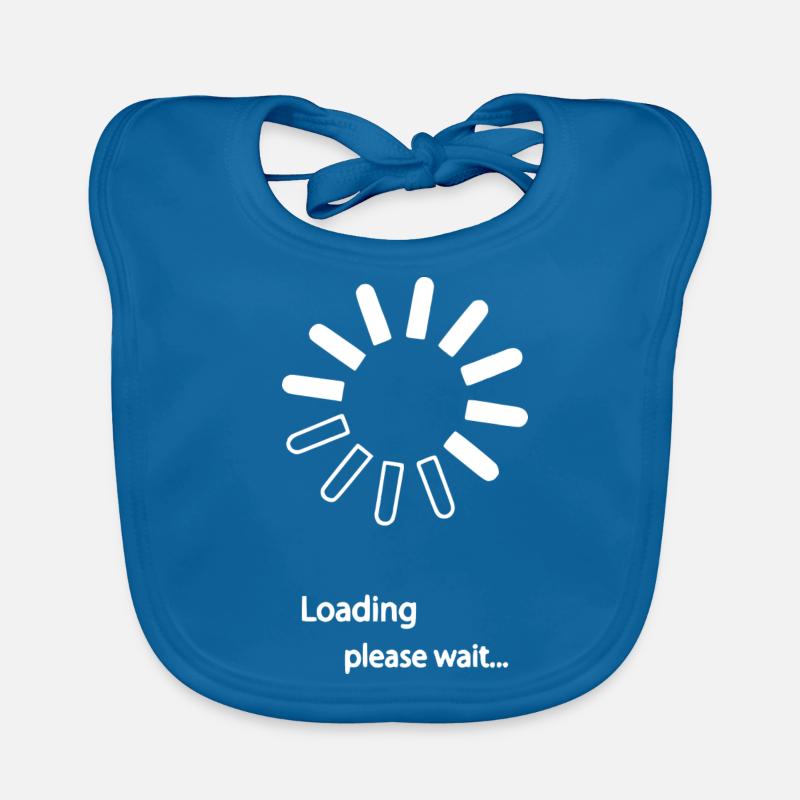 Loading Please wait - Baby Bio-Lätzchen - Pfauenblau