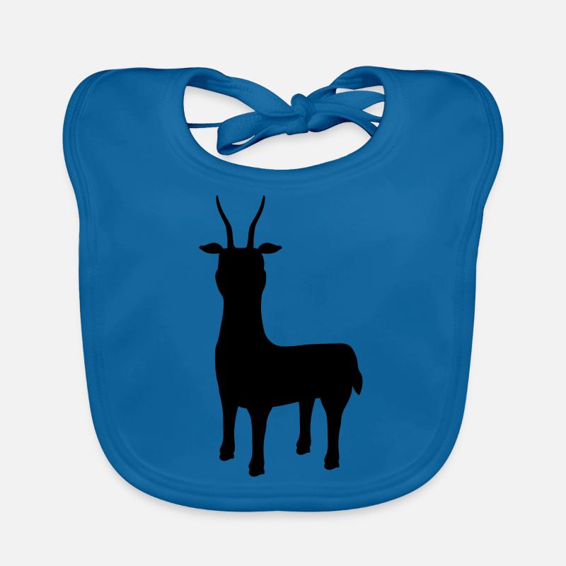silhouette Antilope Letschwe Bavoir bio Bébé