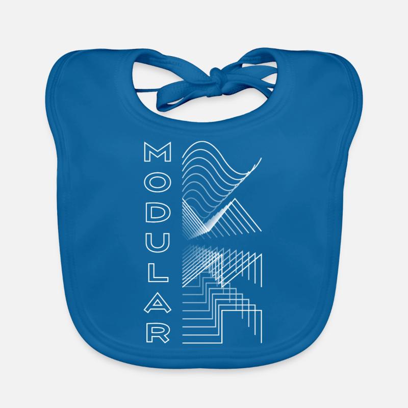 Modular Waveform Audio Analog Design Modular Gift Organic Baby Bibs