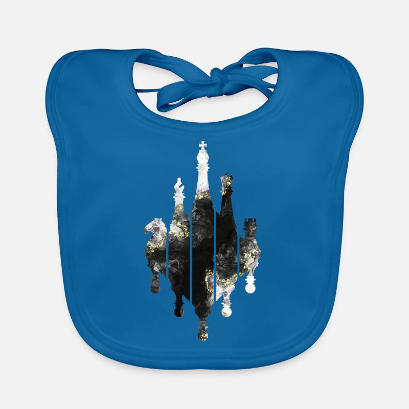 CHESS GAME CHESSBOARD CHESS Organic Baby Bibs