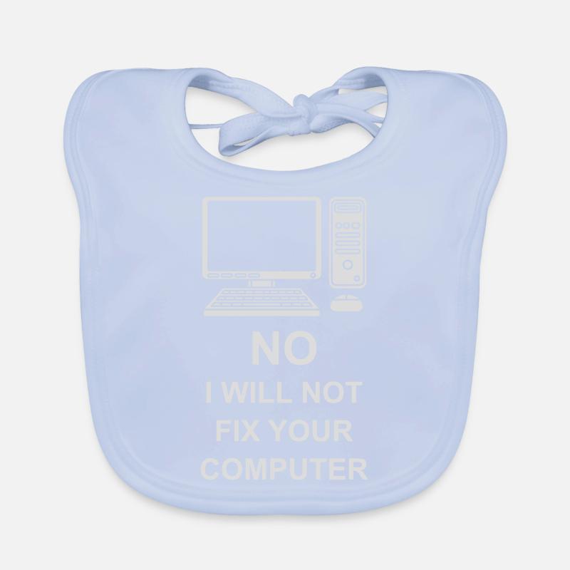 not fix your computer Organic Baby Bibs