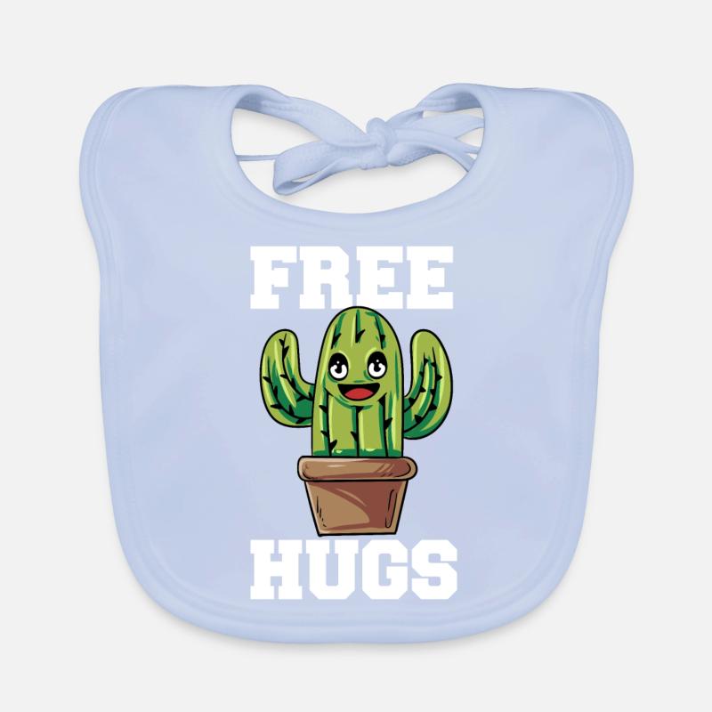 Funny Free Hugs Cactus Sarcastic Design Baby Bio-Lätzchen