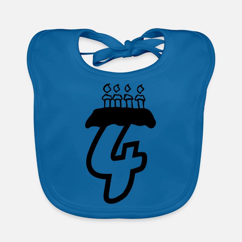 4 birthday Organic Baby Bibs