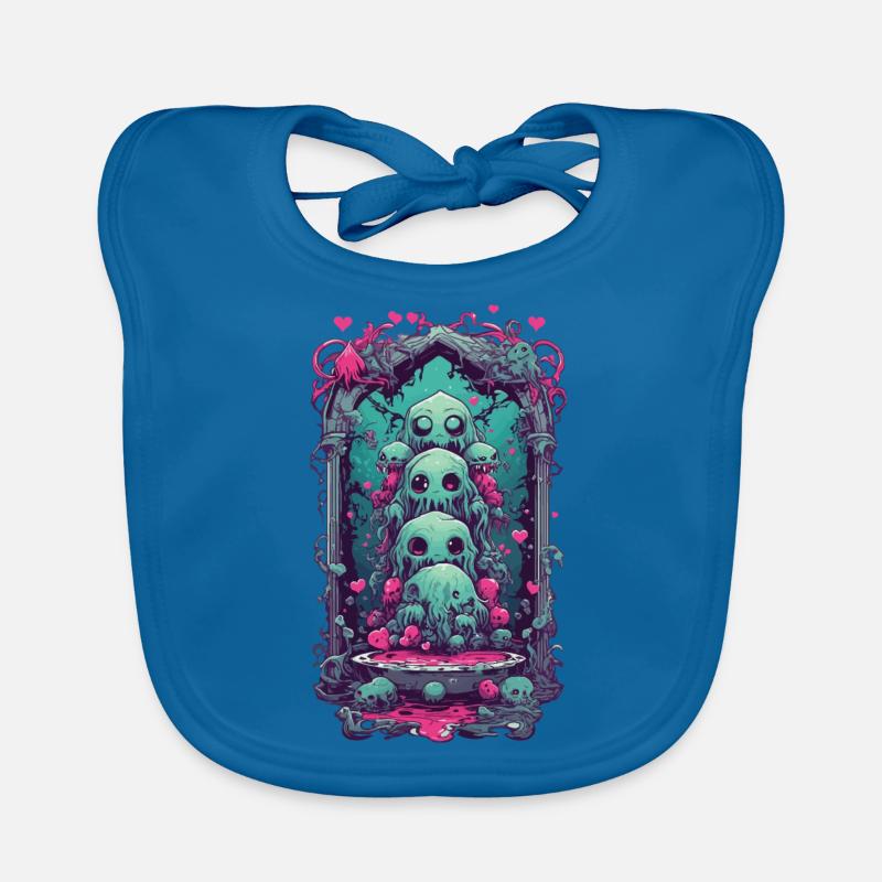 Weirdcore Slime Monster gothique Magic Design Bavoir bio Bébé