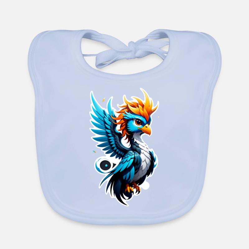 Phönix - Phönix - Feuervogel Baby Bio-Lätzchen