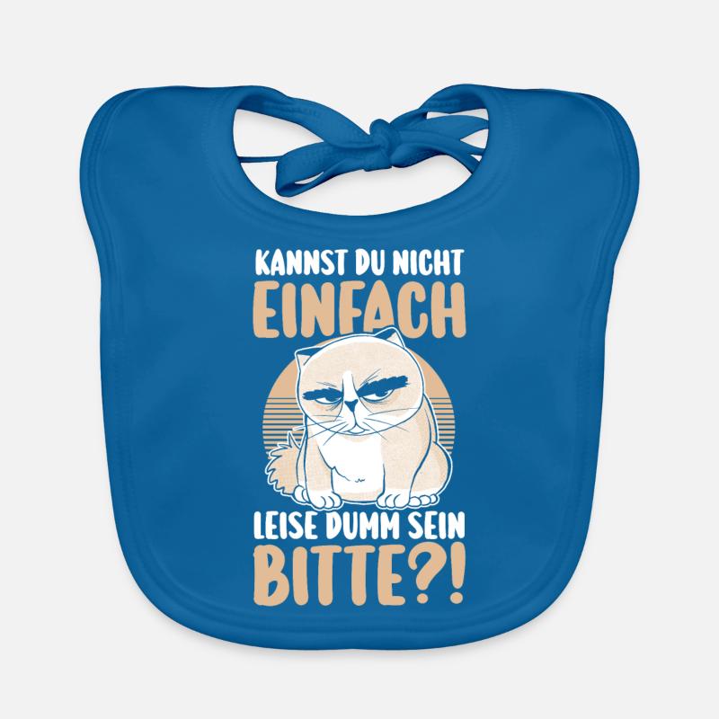 Kannst Du Nicht Einfach Leise Dumm Sein Baby Bio-Lätzchen