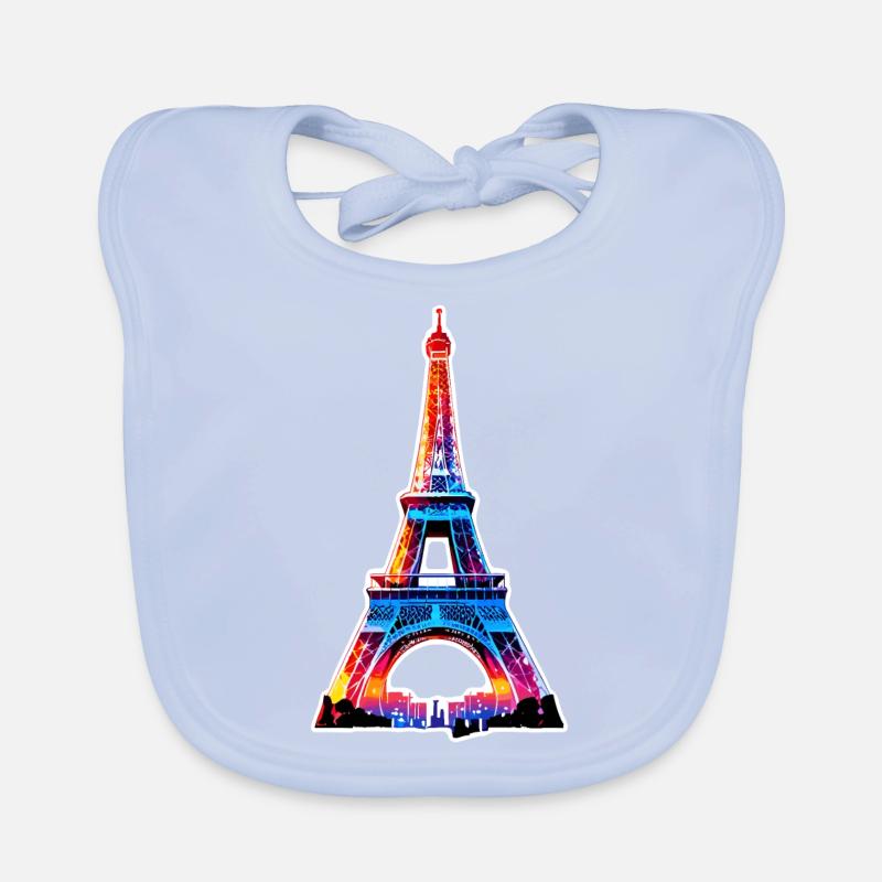 Eiffel tower #11 Bavoir bio Bébé