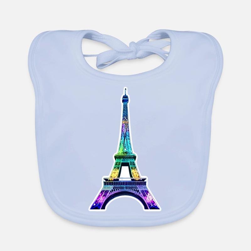 Eiffel tower #23 Bavoir bio Bébé