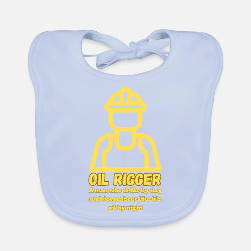 Öl-Rigger Bohrer Baby Bio-Lätzchen