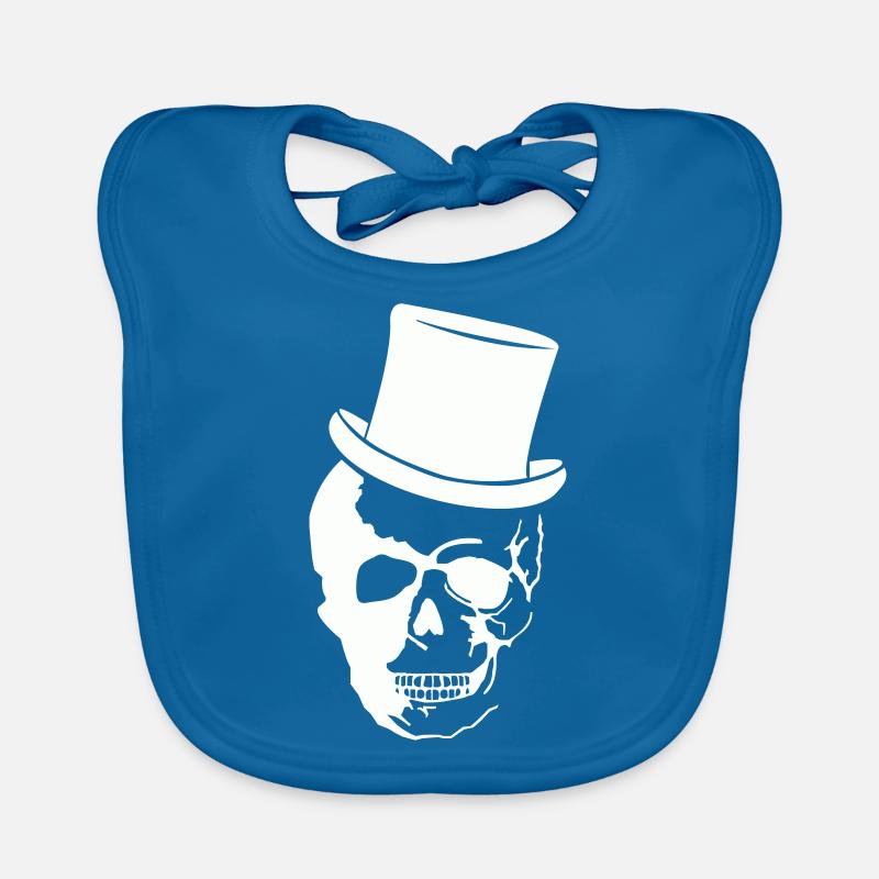 Skull Cylinder Organic Baby Bibs