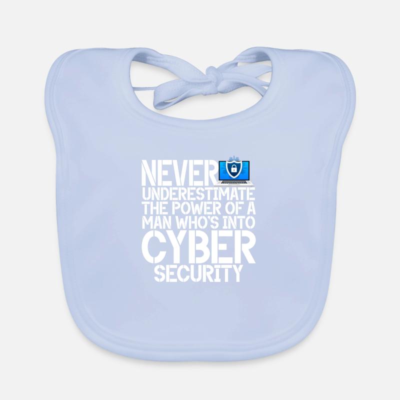 Cyber-sicherheits-hacker-hacking Baby Bio-Lätzchen