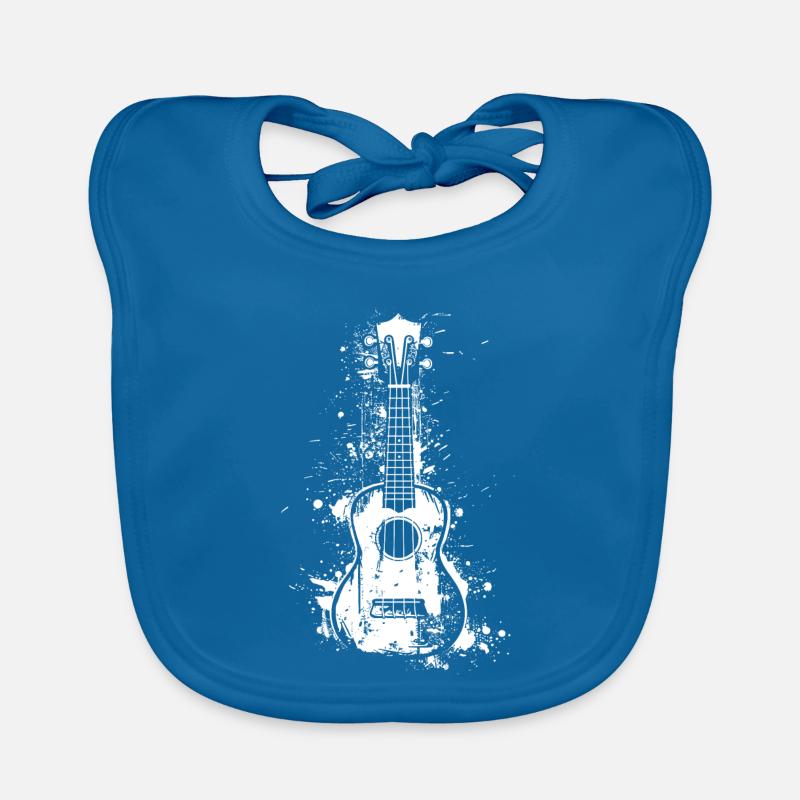 Ukulele Graffiti Baby Bio-Lätzchen