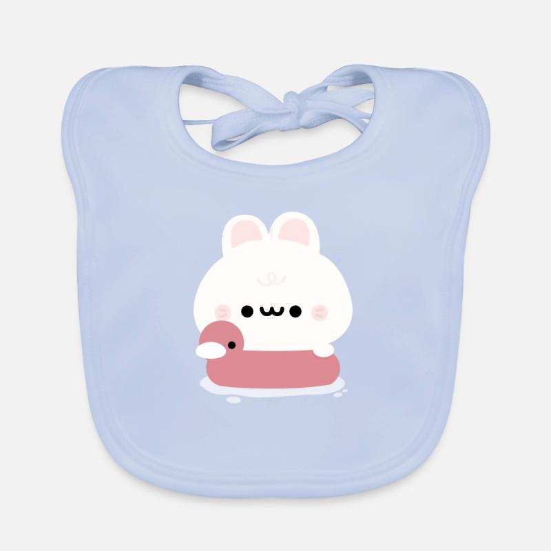 Hase Schwimmen Baby Bio-Lätzchen