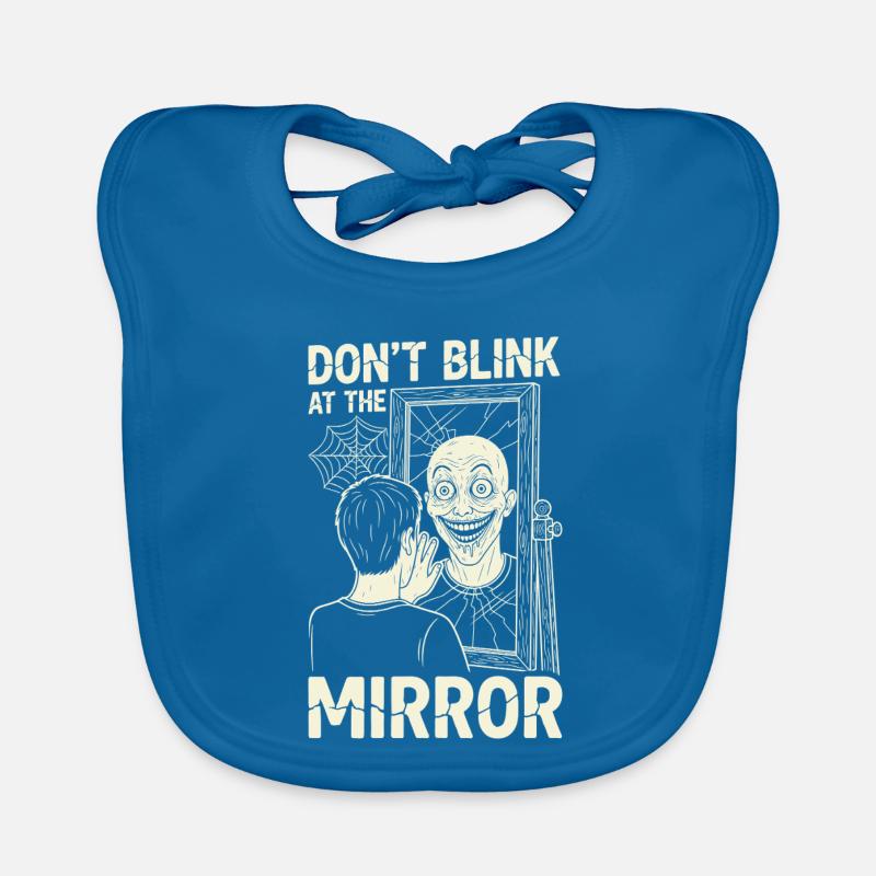 Horror Motif Mirror Image Organic Baby Bibs