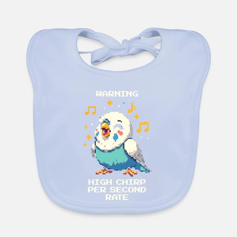 Warning: High chirping frequency | Budgie Organic Baby Bibs