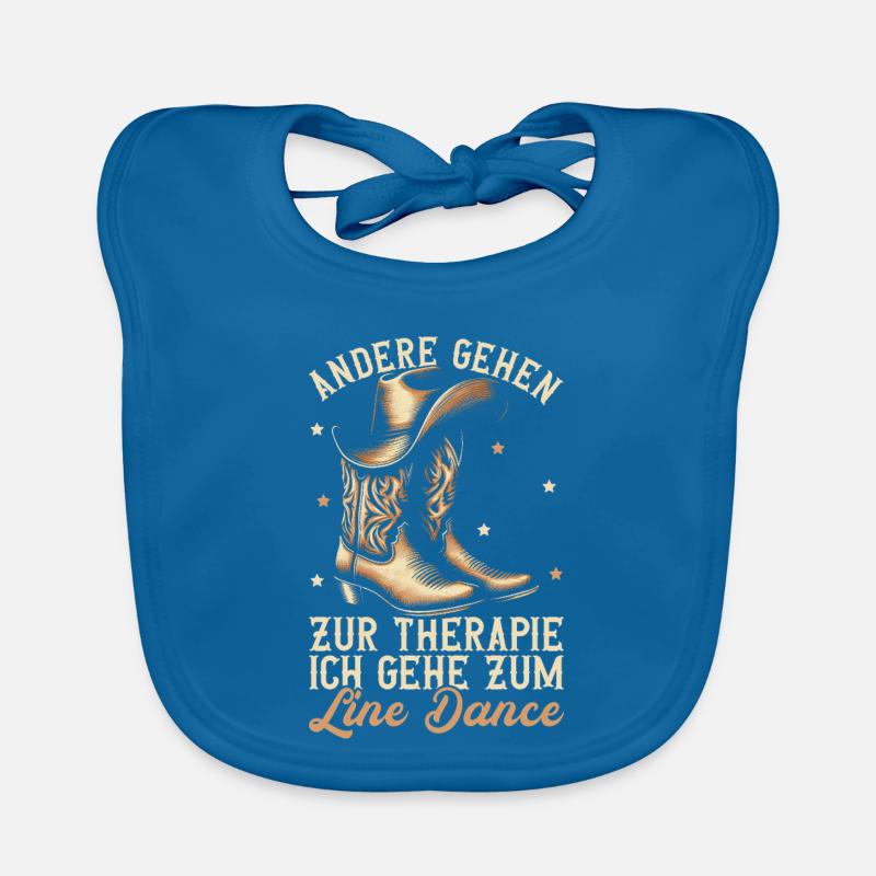 Line Dancing Cowboy Line Dancer Line Dance Baby Bio-Lätzchen