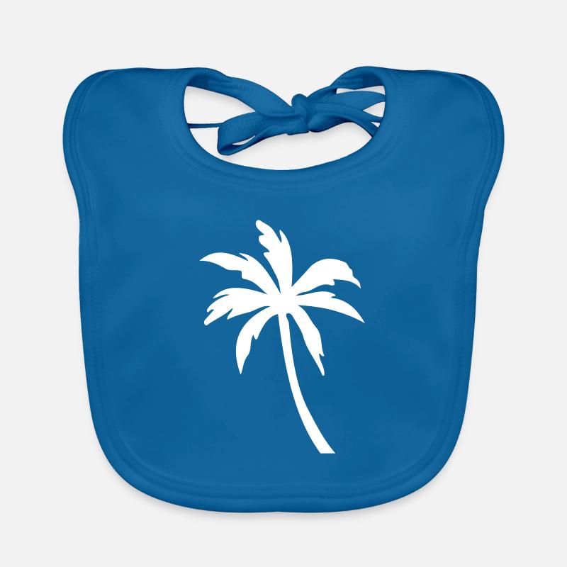 palm symbol silhouette Organic Baby Bibs