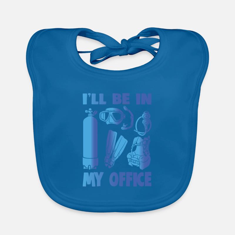 JE SERAI DANS MON BUREAU Bavoir bio Bébé