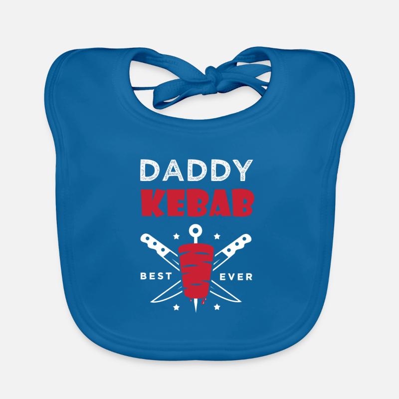 Papa Kebab Geschenk Papa Koch bester Kebab Baby Bio-Lätzchen
