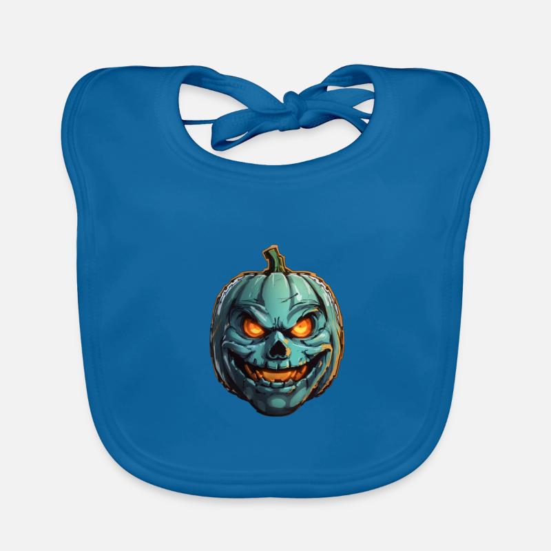 Halloween Pumpkin Organic Baby Bibs