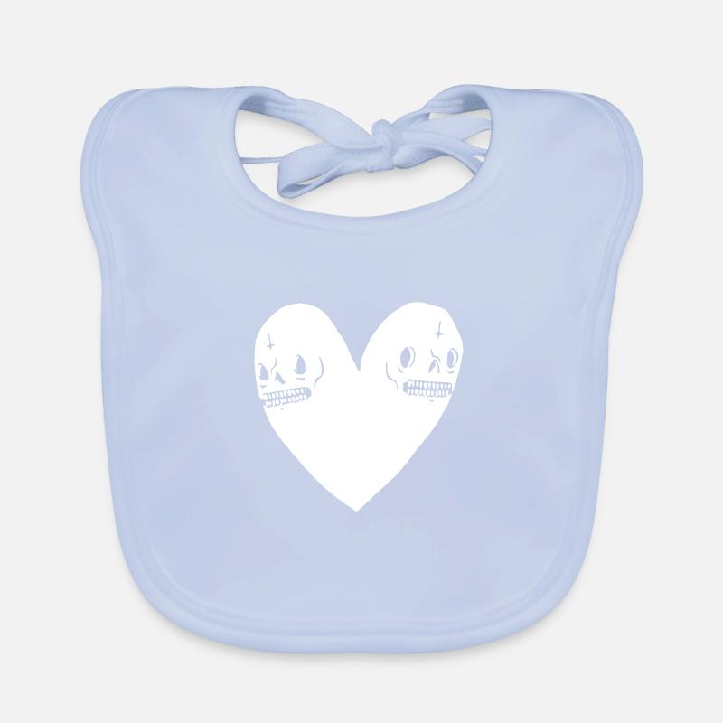 Coeur de crâne Bavoir bio Bébé