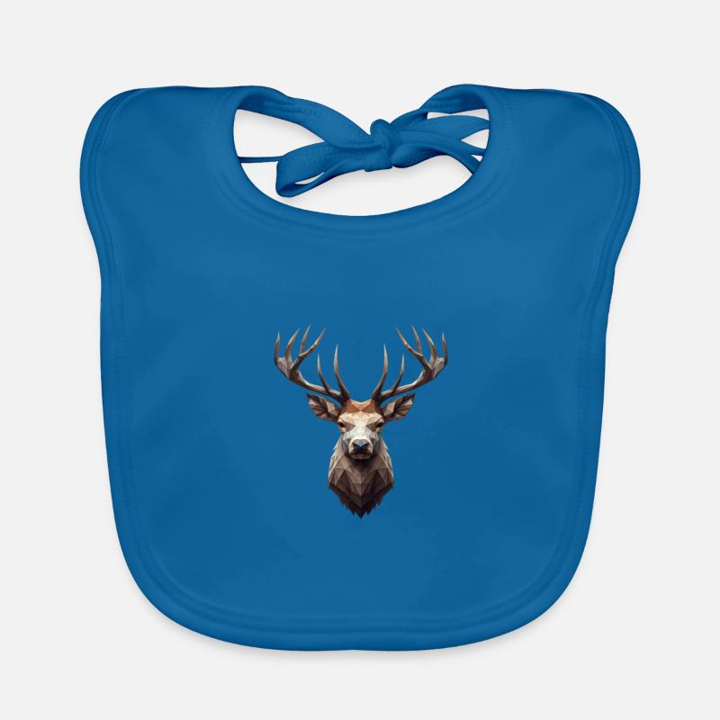 Deer Polygon Organic Baby Bibs