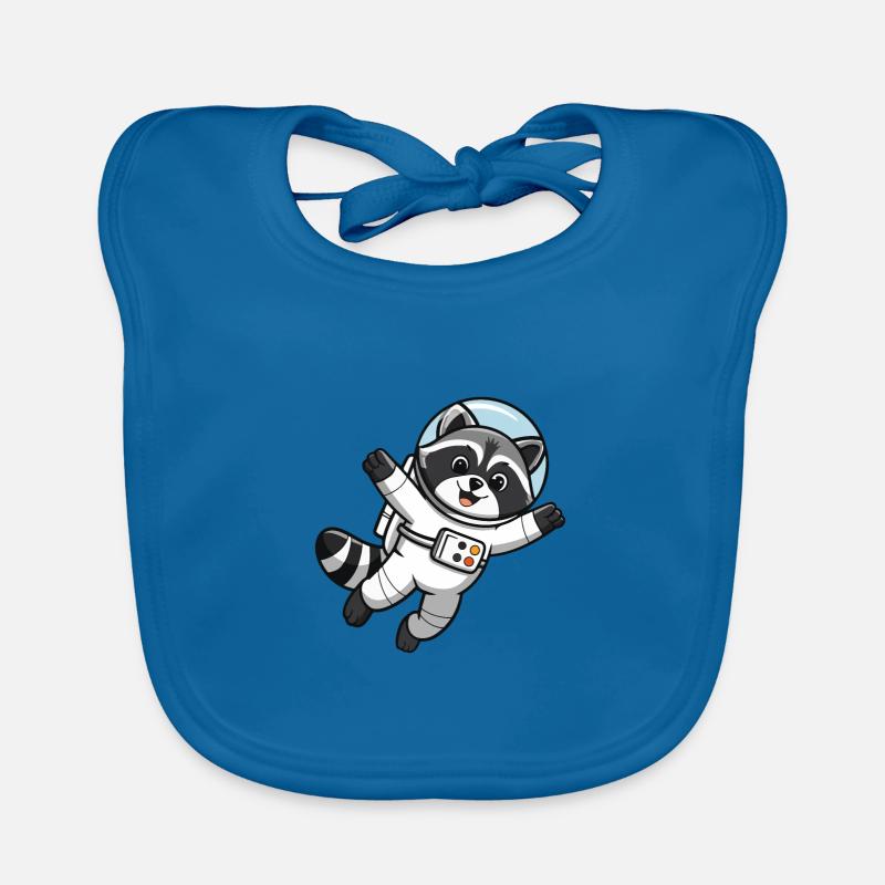 Astro Racoon - Astronaute de l’espace Bavoir bio Bébé